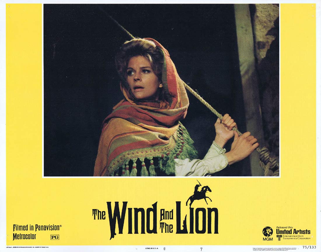 THE WIND AND THE LION Original US Lobby Card 7 Sean Connery Candice Bergen