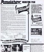 9 AGES OF NAKEDNESS Rare AUSTRALIAN Movie Press Sheet Harrison Marks