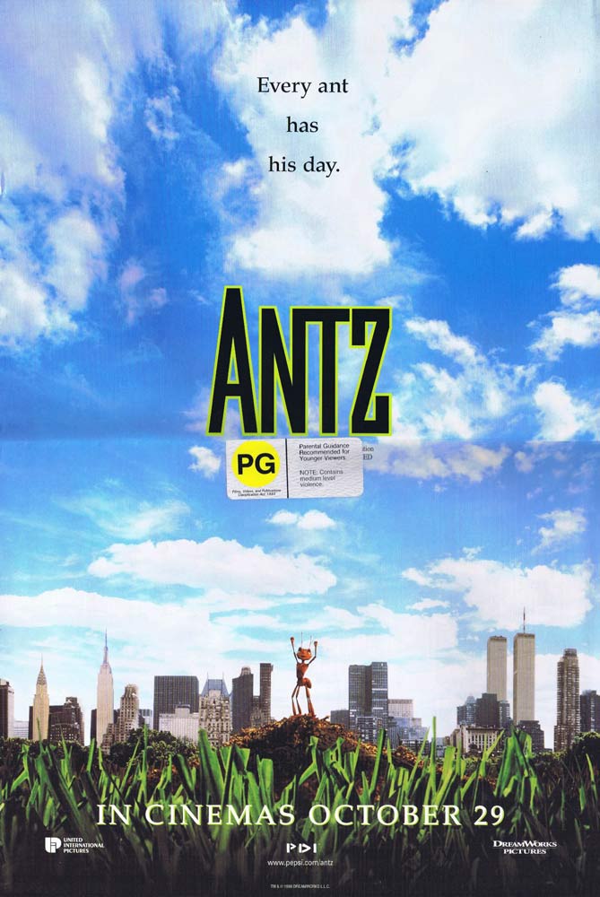 ANTZ Original Daybill Movie poster Woody Allen Dan Aykroyd