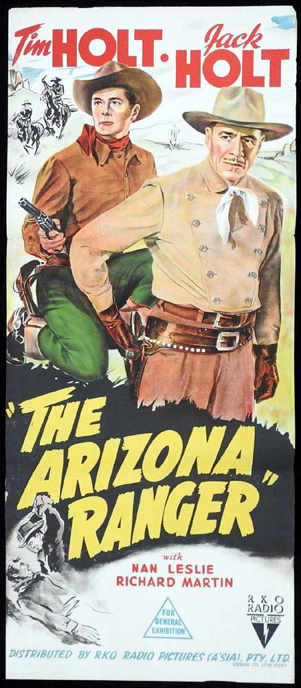 THE ARIZONA RANGER Original Daybill Movie Poster RKO Tim Holt