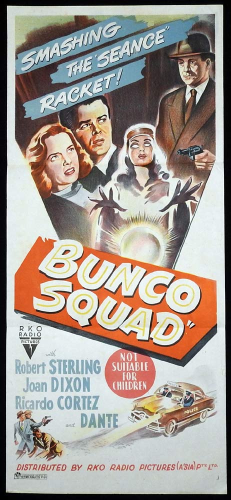 BUNCO SQUAD Daybill Movie poster RKO Film Noir Robert Sterling