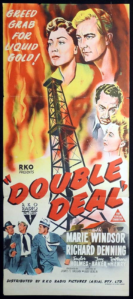 DOUBLE DEAL Original Daybill Movie Poster RKO Marie Windsor Richard Denning