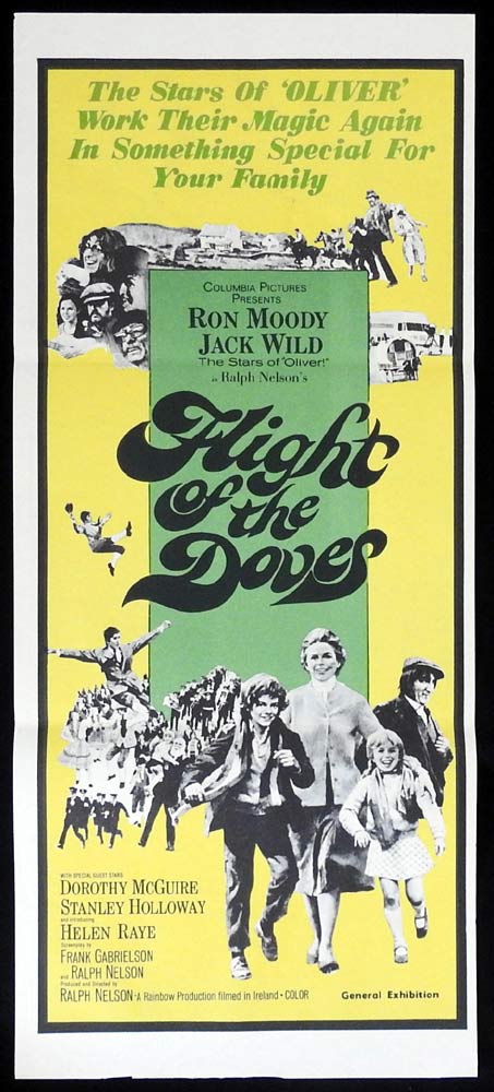 FLIGHT OF THE DOVES Original Daybill Movie Poster Ron Moody Jack Wild