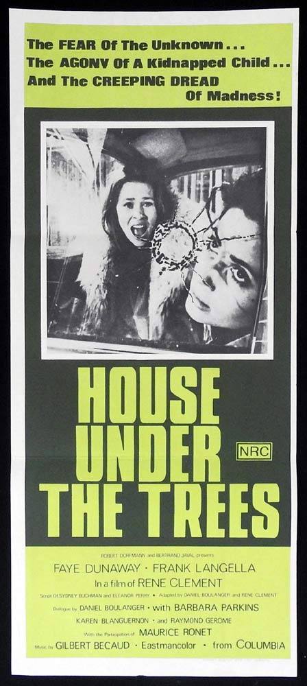 THE HOUSE UNDER THE TREES Original Daybill Movie Poster Faye Dunaway Frank Langella