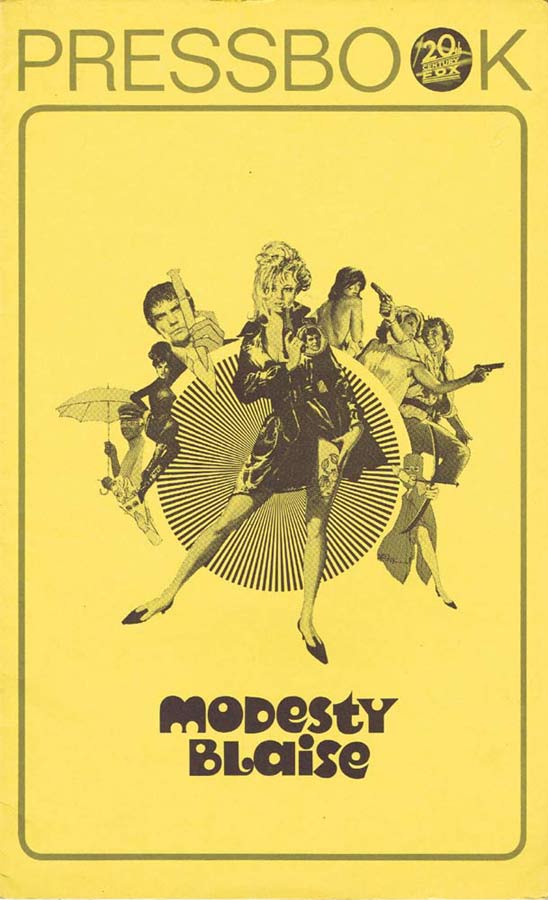 MODESTY BLAISE Original Movie Press Book Monica Vitti Terence Stamp
