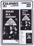 SEX LIFE IN A CONVENT Rare AUSTRALIAN Movie Press Sheet