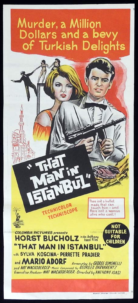 THAT MAN IN ISTANBUL Daybill Movie poster 1965 Horst Buchholz