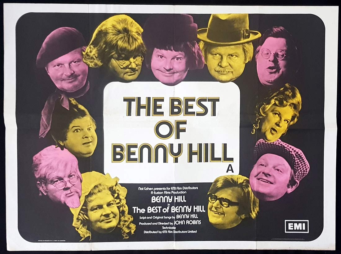 THE BEST OF BENNY HILL Original British Quad Movie Poster