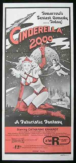 CINDERELLA 2000 Original Daybill Movie poster Sexploitation Sci Fi