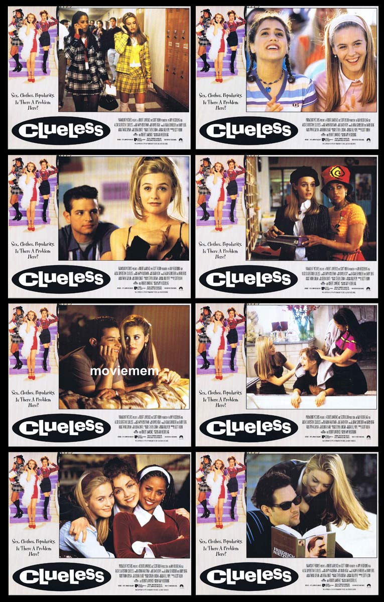 CLUELESS Original Lobby Card Set  Alicia Silverstone Stacey Dash Brittany Murphy