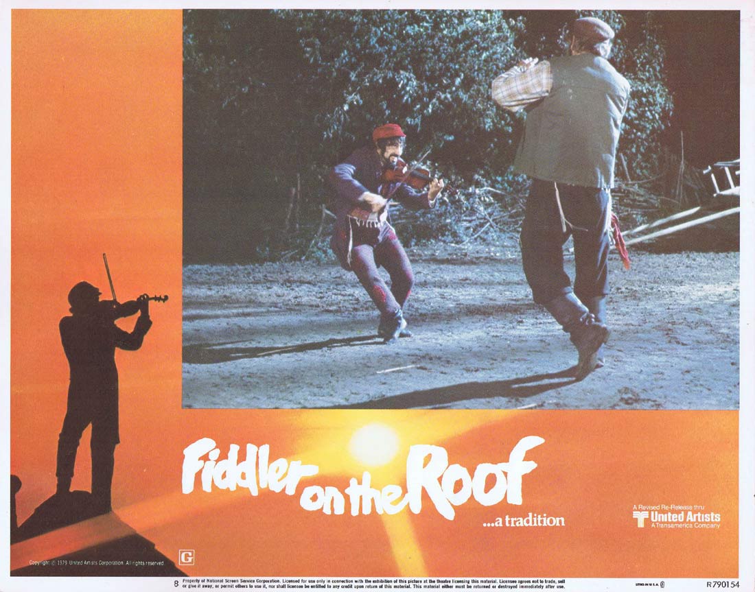 FIDDLER ON THE ROOF Original 1979r US Lobby Card 8 Norman Jewison