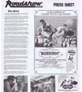 MANDINGO Rare AUSTRALIAN Movie Press Sheet Ken Norton