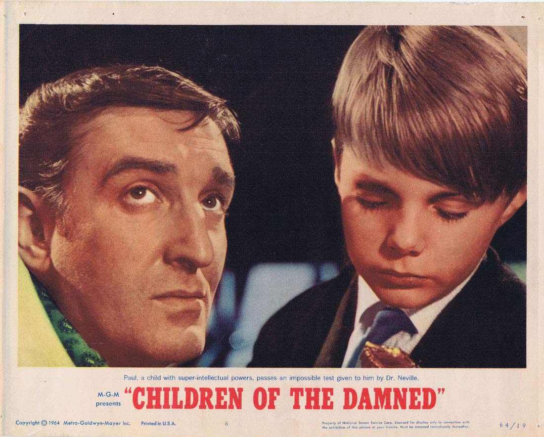 CHILDREN OF THE DAMNED Original Lobby card 6 Ian Hendry Alan Badel