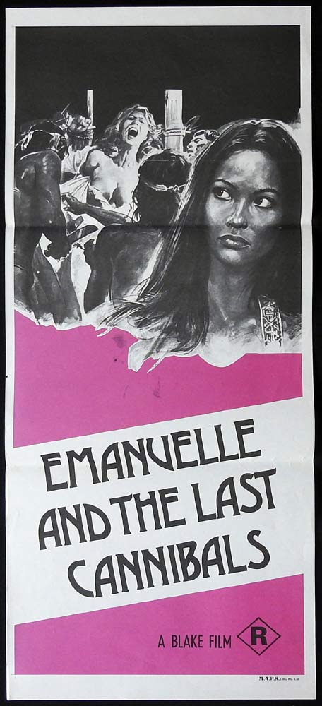 EMANUELLE AND THE LAST CANNIBALS Original Daybill Movie poster Laura Gemser