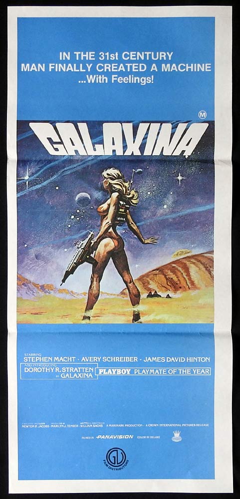 GALAXINA Original Daybill Movie poster  Dorothy Stratten Sci Fi Sexploitation