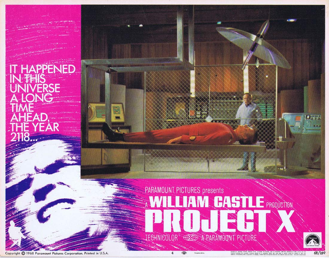 PROJECT X Original Lobby Card 4 William Castle Christopher George