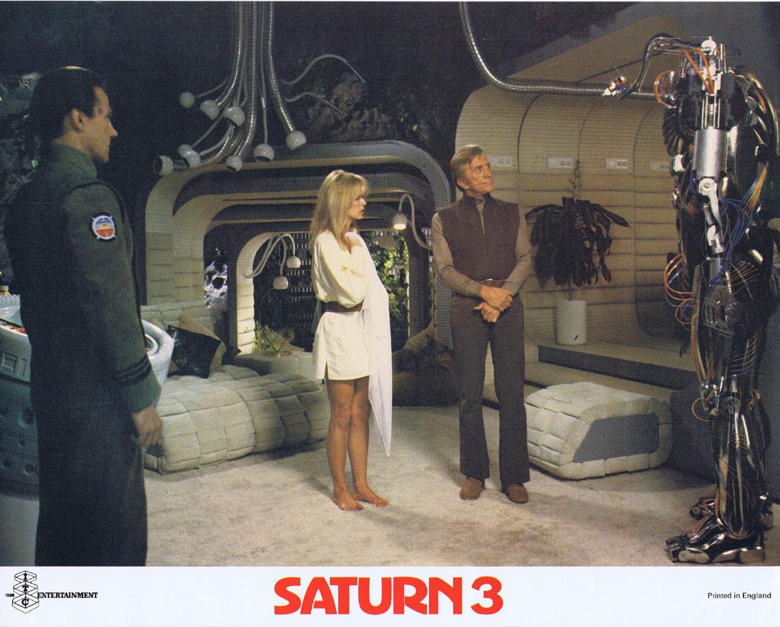 Saturn 3 - Lobby card with Farrah Fawcett
