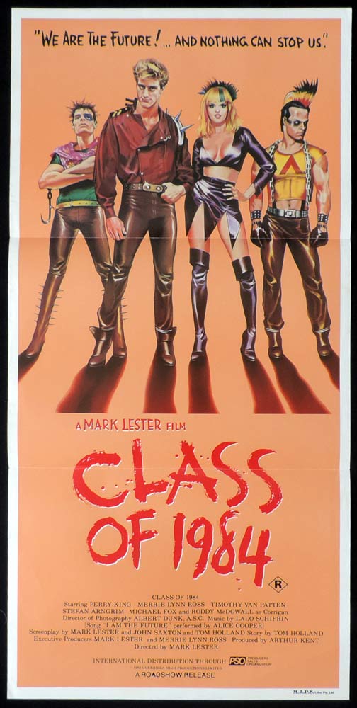 CLASS OF 1984 Original Daybill Movie Poster Perry King Merrie Lynn Ross
