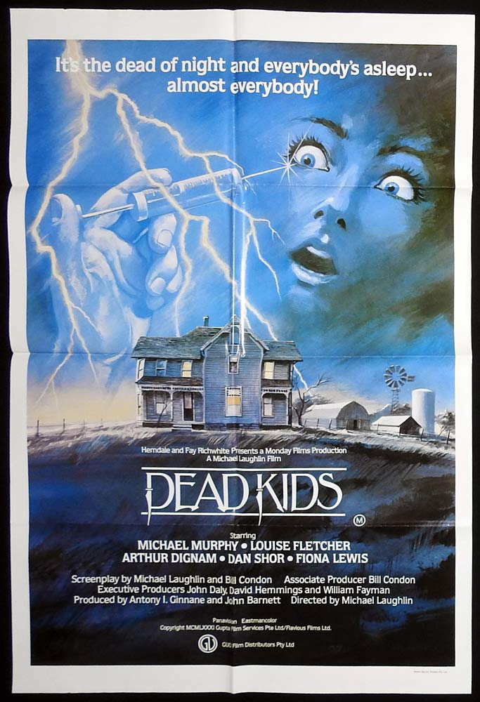 DEAD KIDS aka STRANGE BEHAVIOUR Original One sheet Movie Poster Slasher