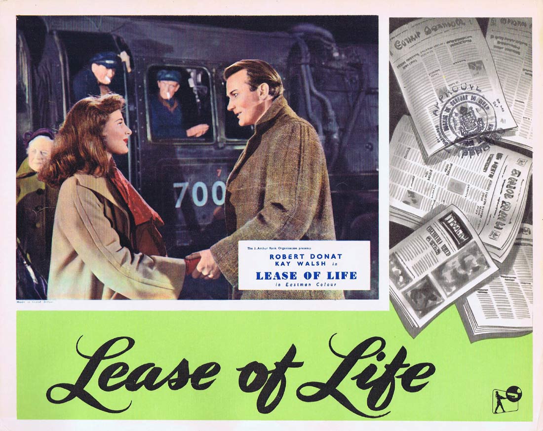 LEASE OF LIFE Original UK Lobby Card 4 Robert Donat Kay Walsh Ealing