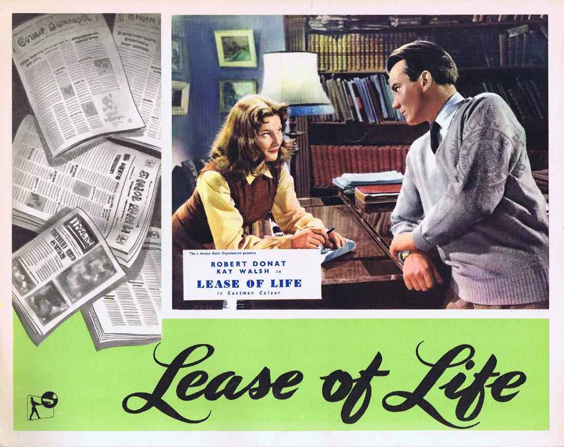 LEASE OF LIFE Original UK Lobby Card 5 Robert Donat Kay Walsh Ealing