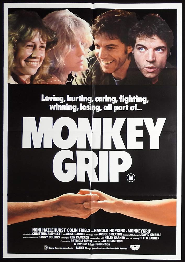 MONKEY GRIP One sheet Movie poster Colin Friels Australian Film