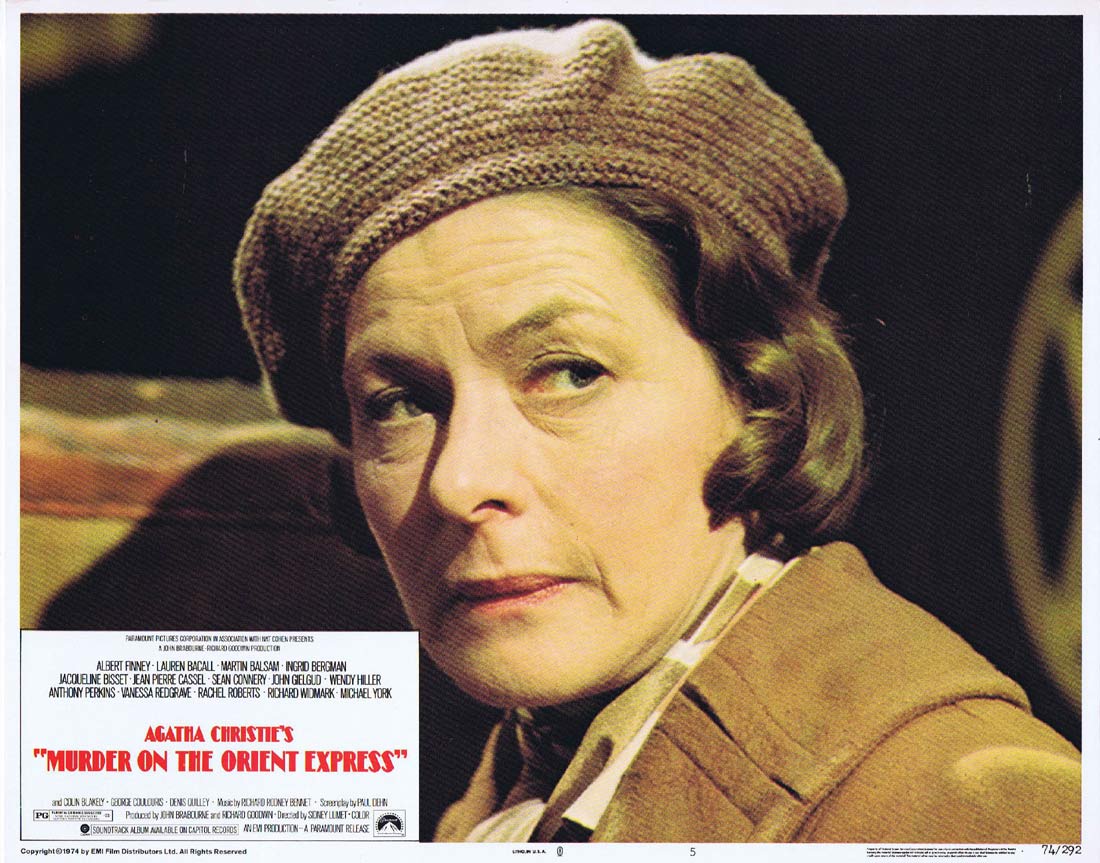 MURDER ON THE ORIENT EXPRESS Original Lobby Card 5 Albert Finney Agatha  Christie - Moviemem Original Movie Posters