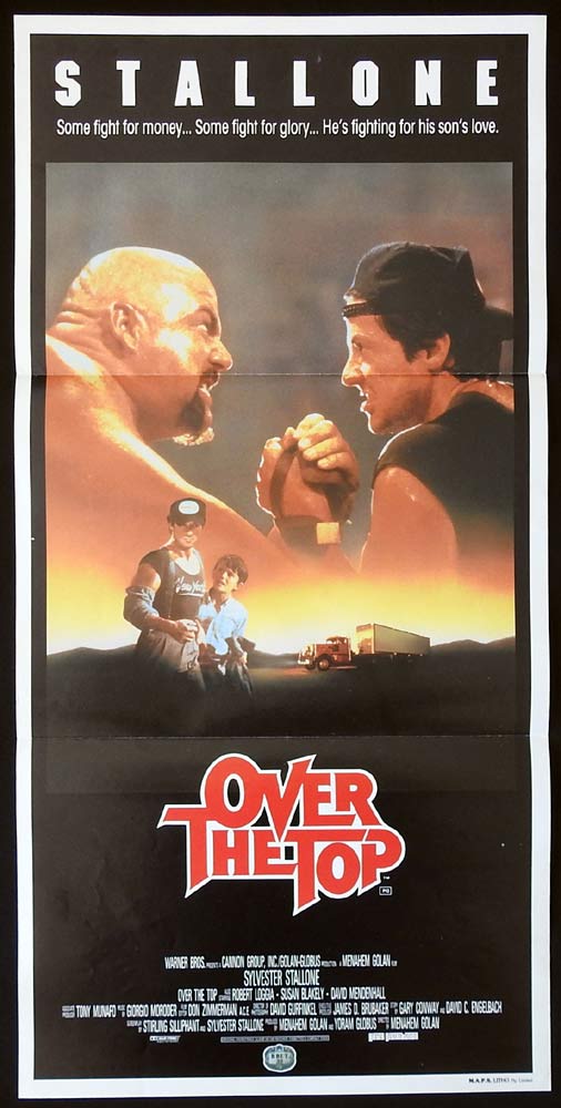 OVER THE TOP Original Daybill Movie Poster Sylvester Stallone