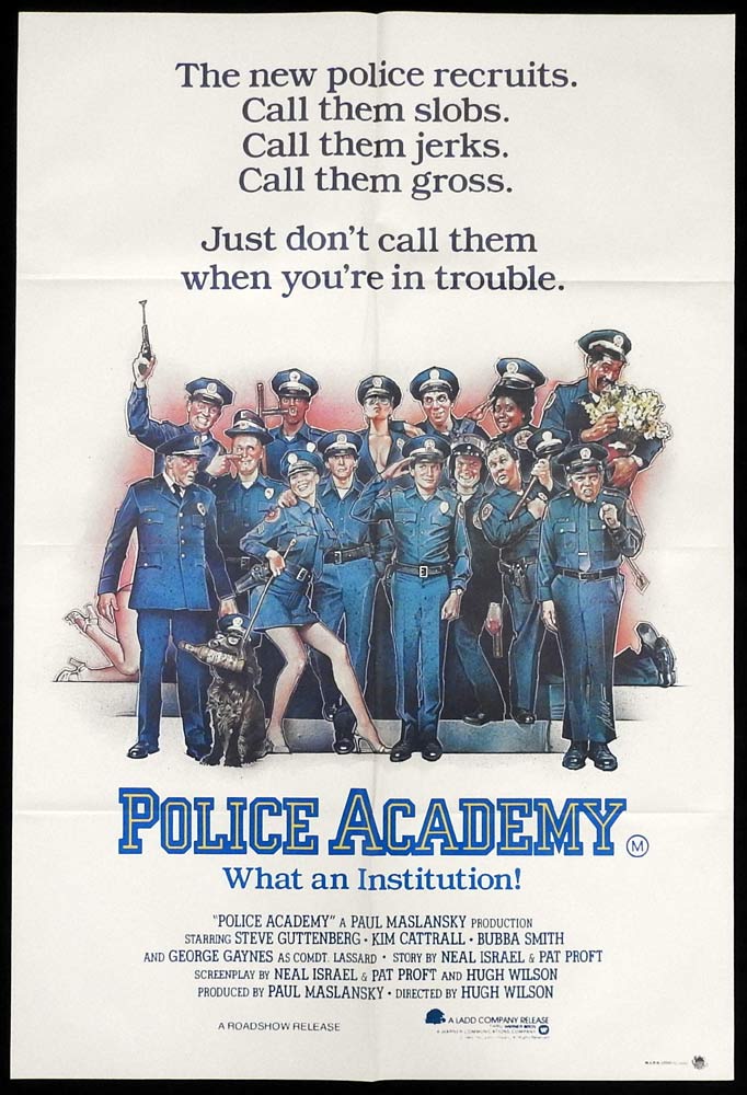 POLICE ACADEMY One sheet Movie poster Drew Struzan artwork
