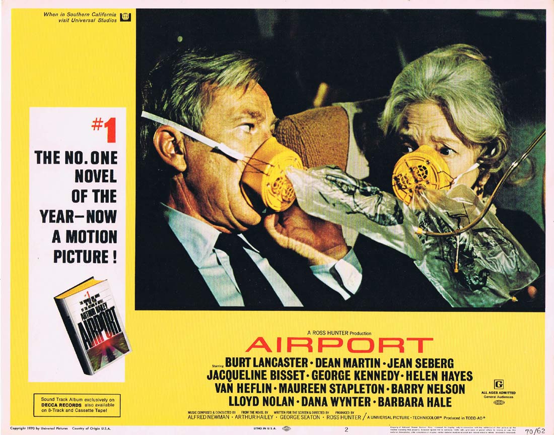 AIRPORT Original Lobby card 2 Burt Lancaster