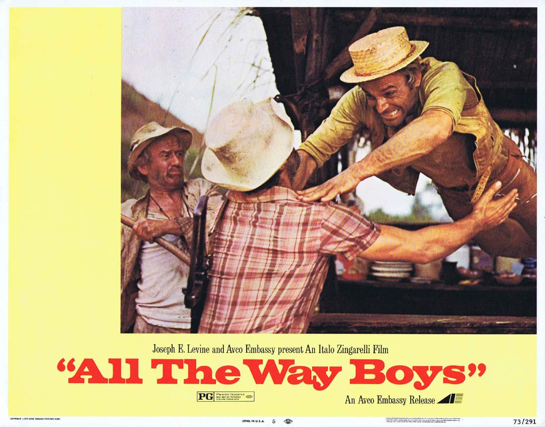 ALL THE WAY BOYS Original Lobby Card 5 Terence Hill Bud Spencer