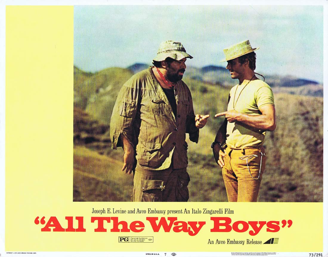 ALL THE WAY BOYS Original Lobby Card 7 Terence Hill Bud Spencer
