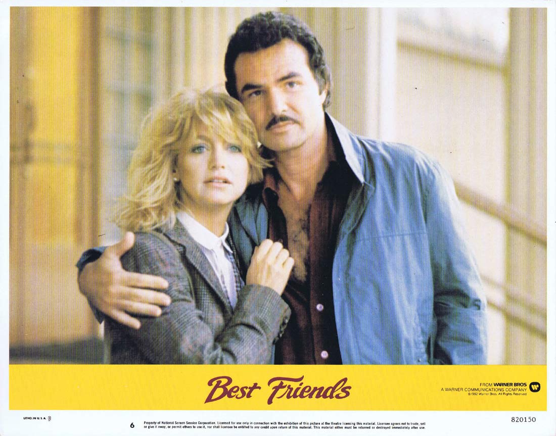 BEST FRIENDS Lobby Card 6 Burt Reynolds Goldie Hawn