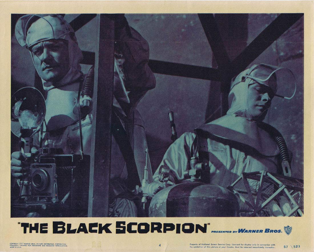 THE BLACK SCORPION Original Lobby Card 4 Richard Denning 1957 Sci Fi