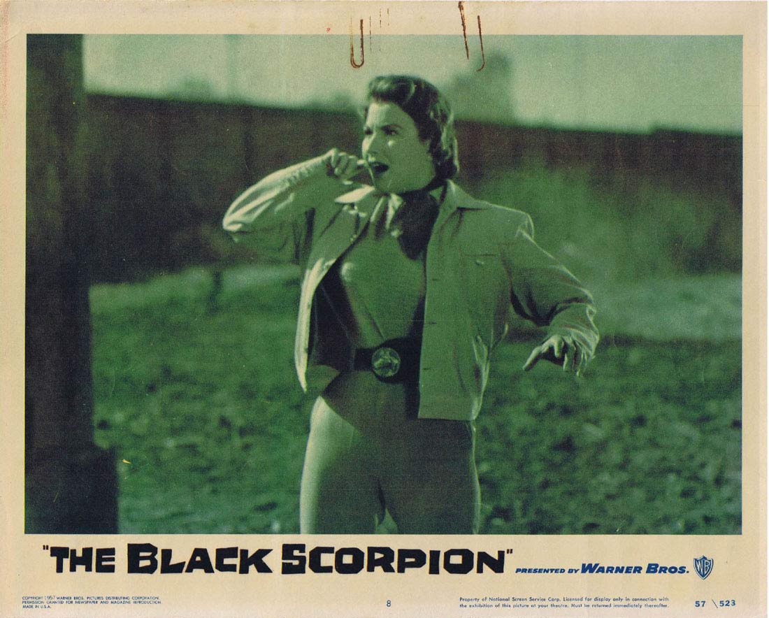 THE BLACK SCORPION Original Lobby Card 8 Richard Denning 1957 Sci Fi