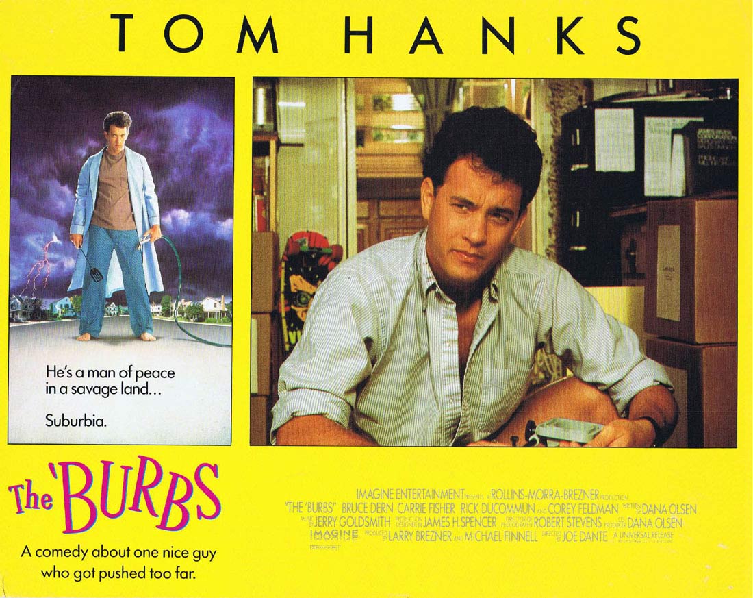 THE BURBS Lobby Card 7 Tom Hanks Bruce Dern