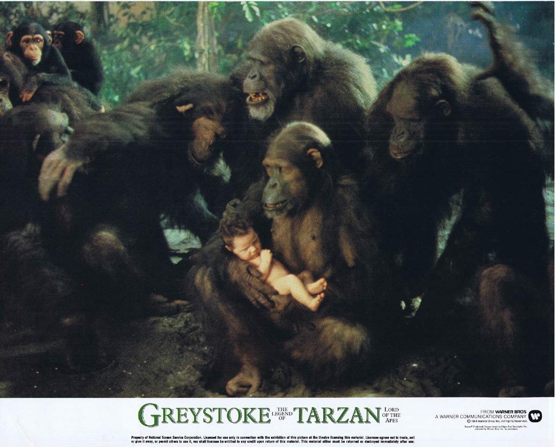 GREYSTOKE THE LEGEND OF TARZAN Original Lobby Card 5 Christopher Lambert