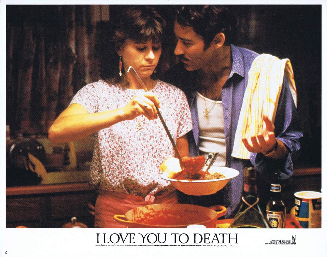I LOVE YOU TO DEATH Original Lobby Card 2 Kevin Kline Tracey Ullman
