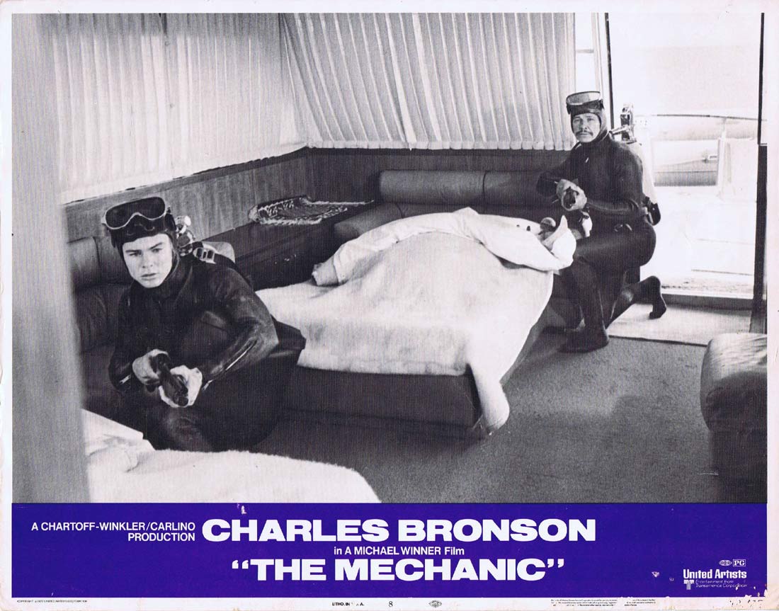 THE MECHANIC Original Lobby card 8 Charles Bronson Jan-Michael Vincent