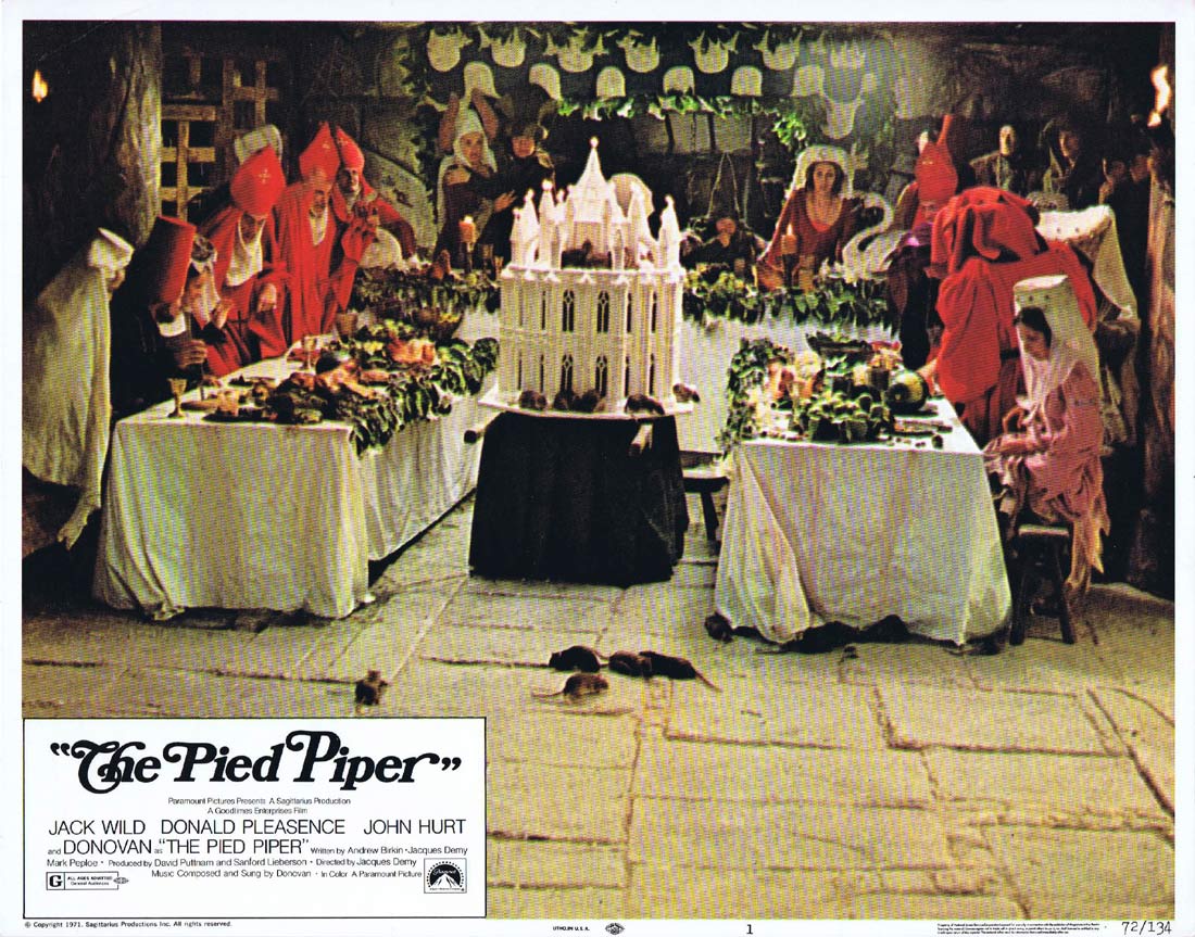 THE PIED PIPER Original Lobby Card 1 Jack Wild Donald Pleasence