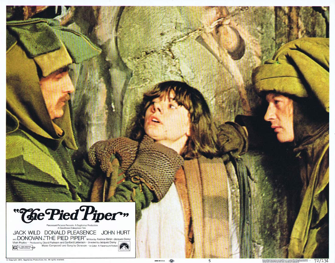THE PIED PIPER Original Lobby Card 5 Jack Wild Donald Pleasence