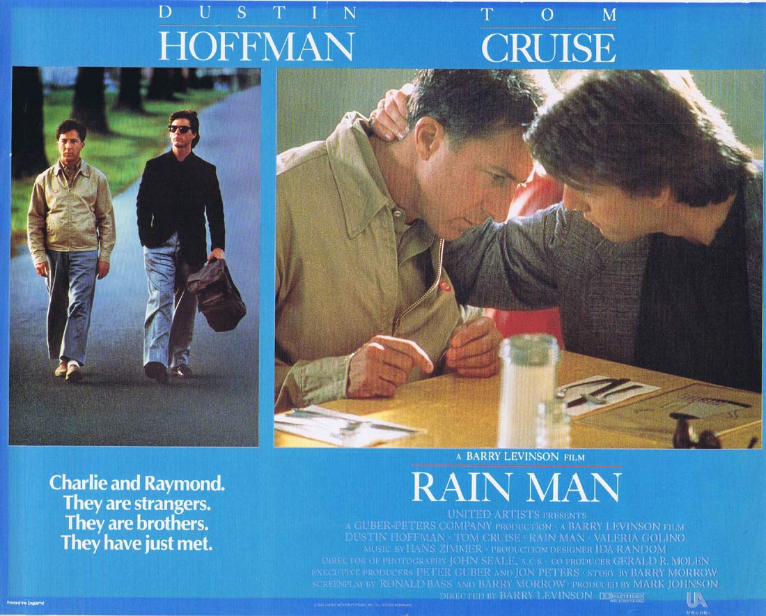RAIN MAN Original Lobby Card 5 Dustin Hoffman Tom Cruise