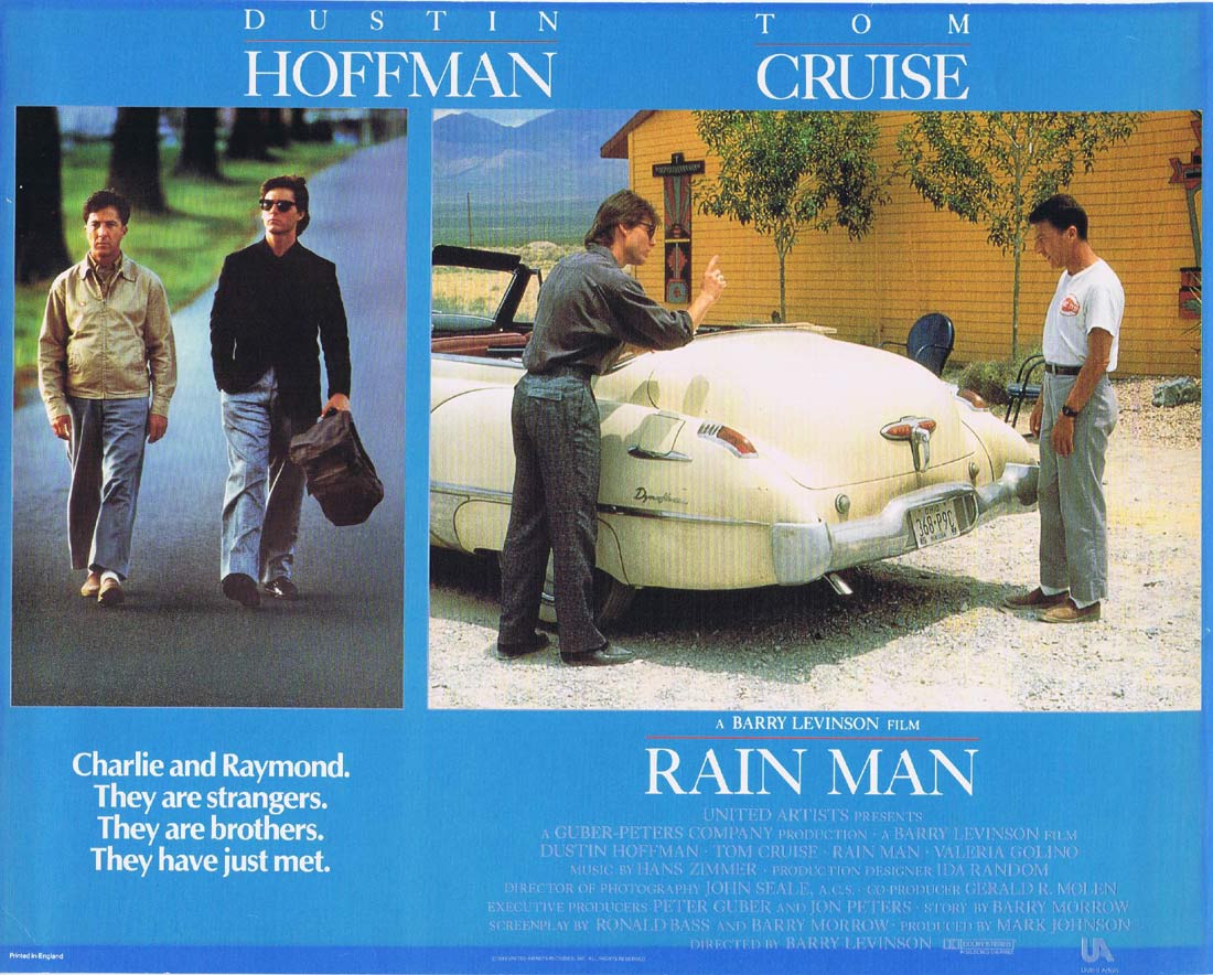 RAIN MAN Original Lobby Card 6 Dustin Hoffman Tom Cruise