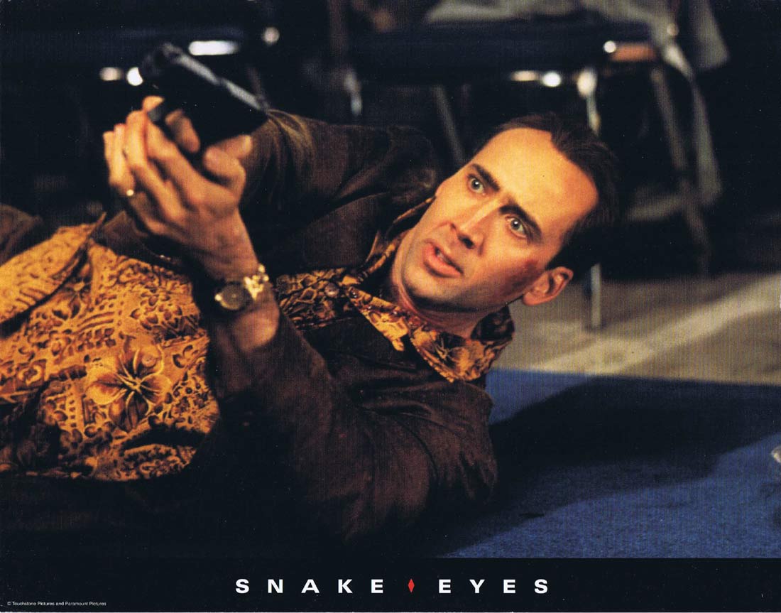 SNAKE EYES Original Lobby Card 1 Nicolas Cage Gary Sinise John Heard