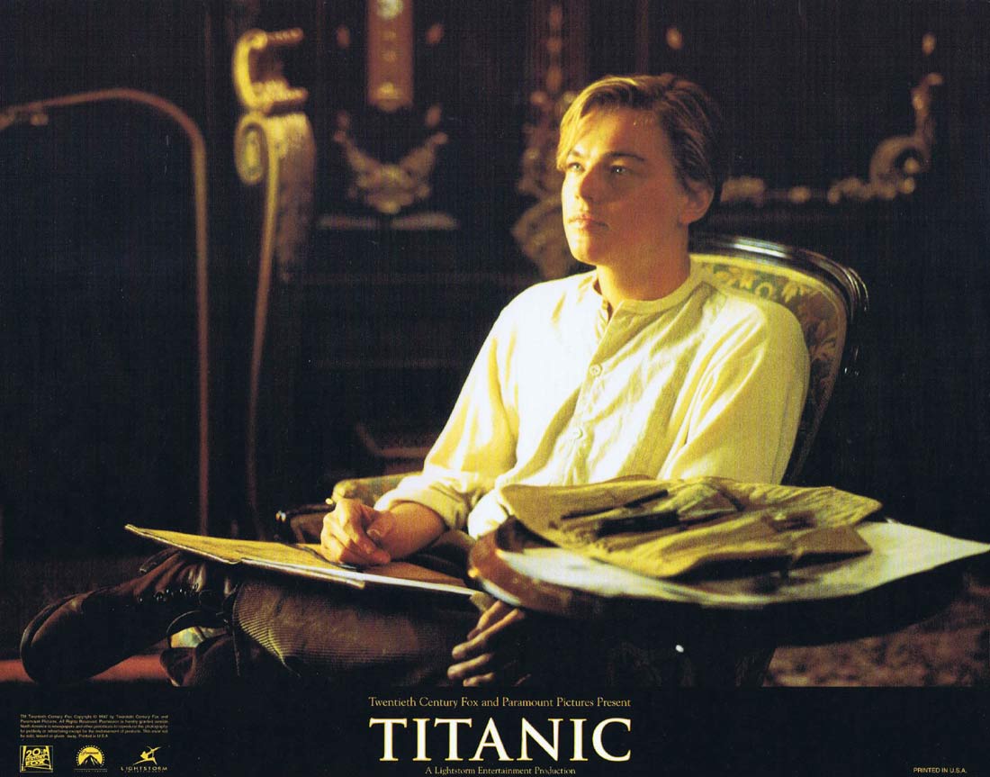 TITANIC Original US Lobby Card 1 Leonardo DiCaprio Kate Winslet