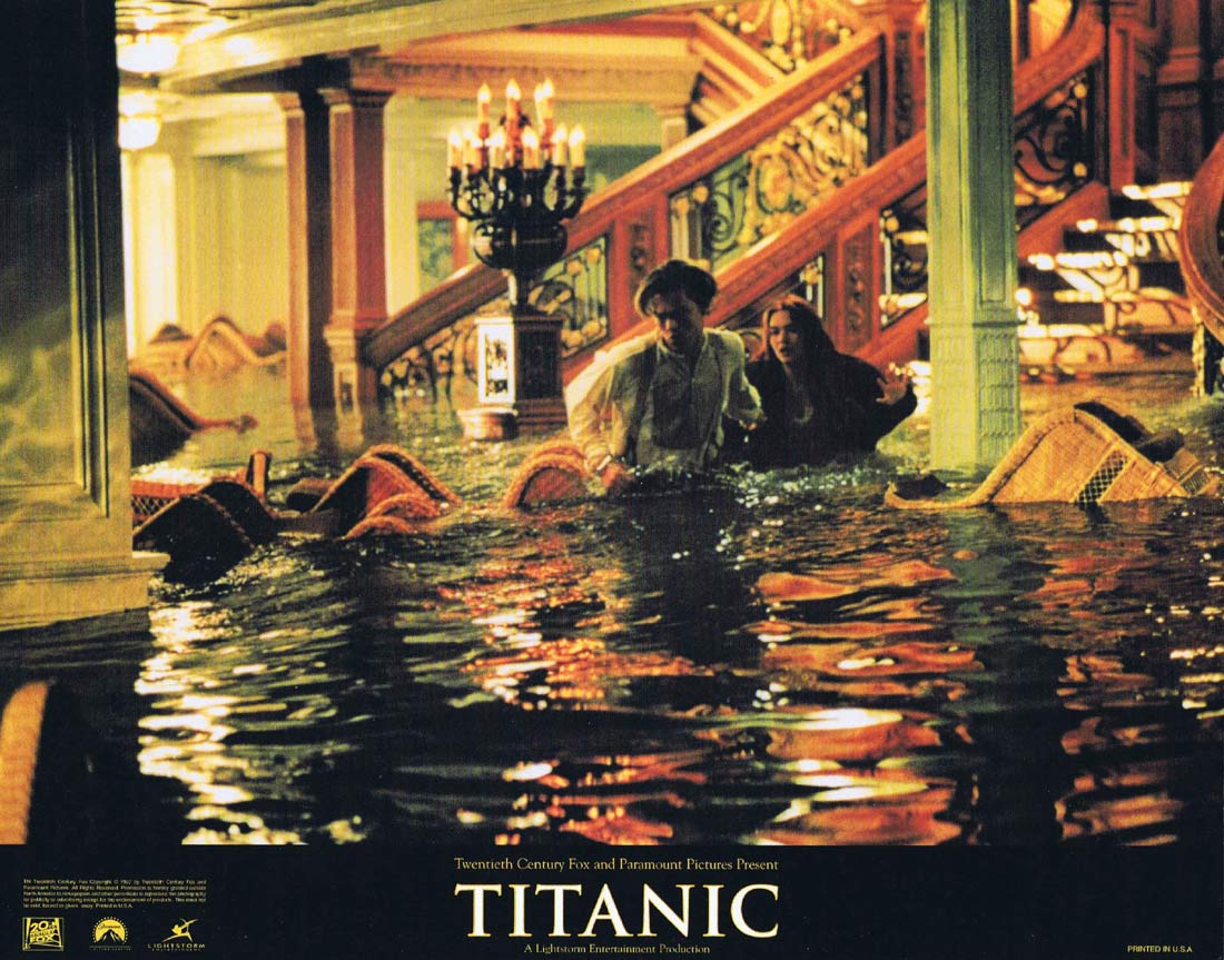 TITANIC Original US Lobby Card 2 Leonardo DiCaprio Kate Winslet