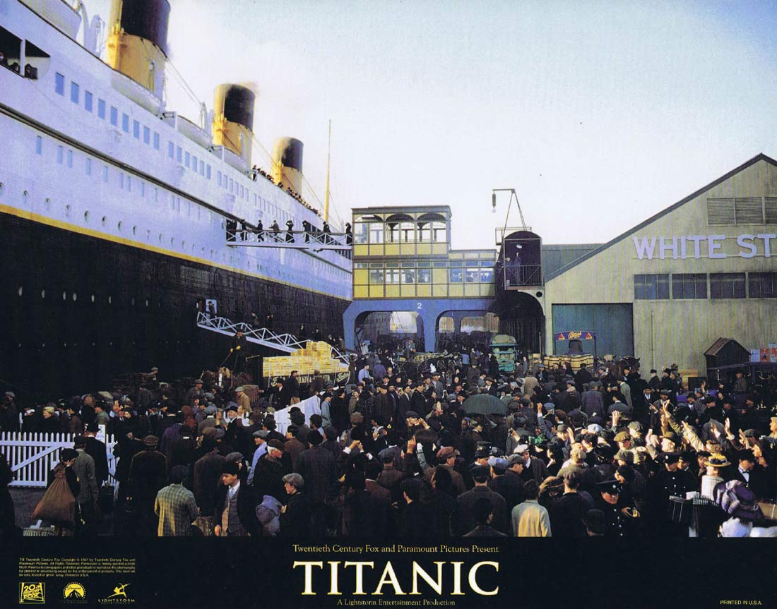 TITANIC Original US Lobby Card 5 Leonardo DiCaprio Kate Winslet