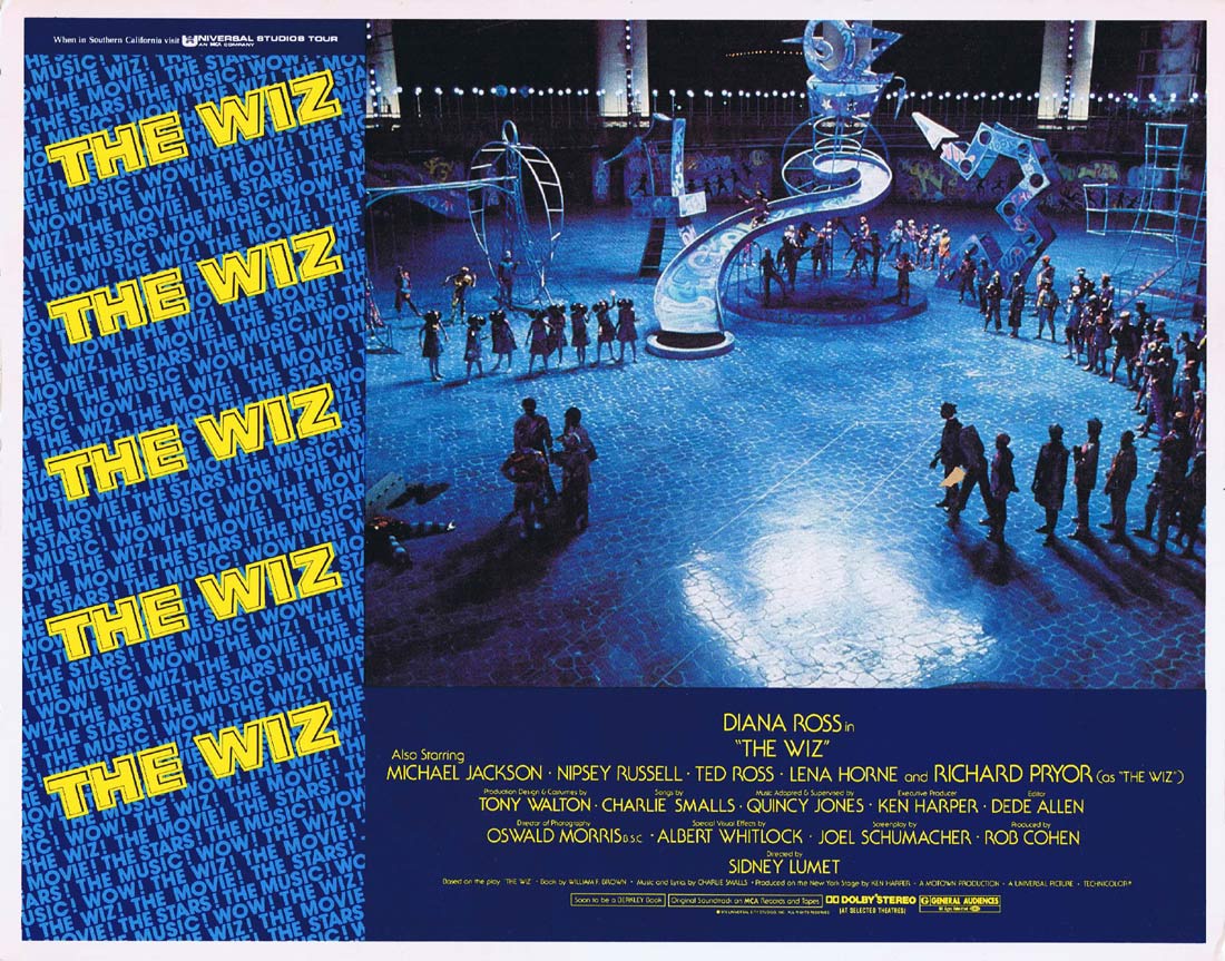 THE WIZ Original Lobby Card 8 Diana Ross Michael Jackson Wizard of Oz