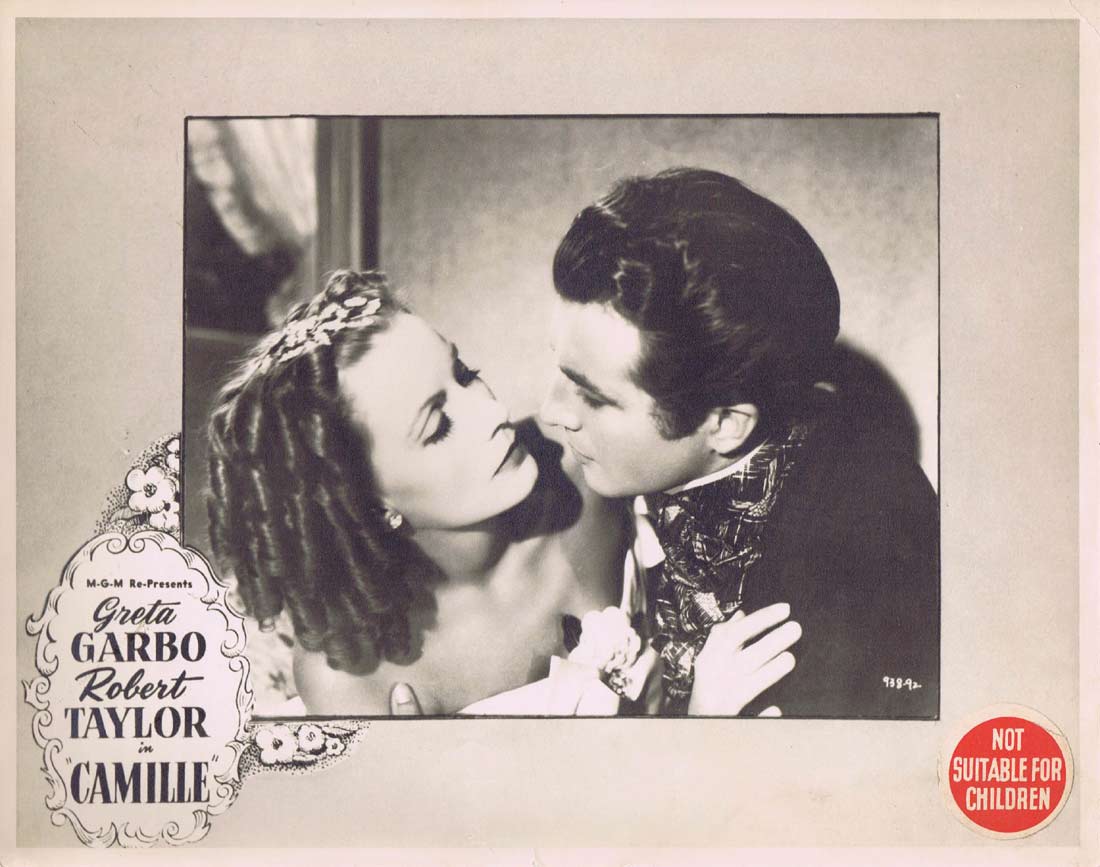 CAMILLE Original 1950sr Lobby Card 3 Greta Garbo Robert Taylor