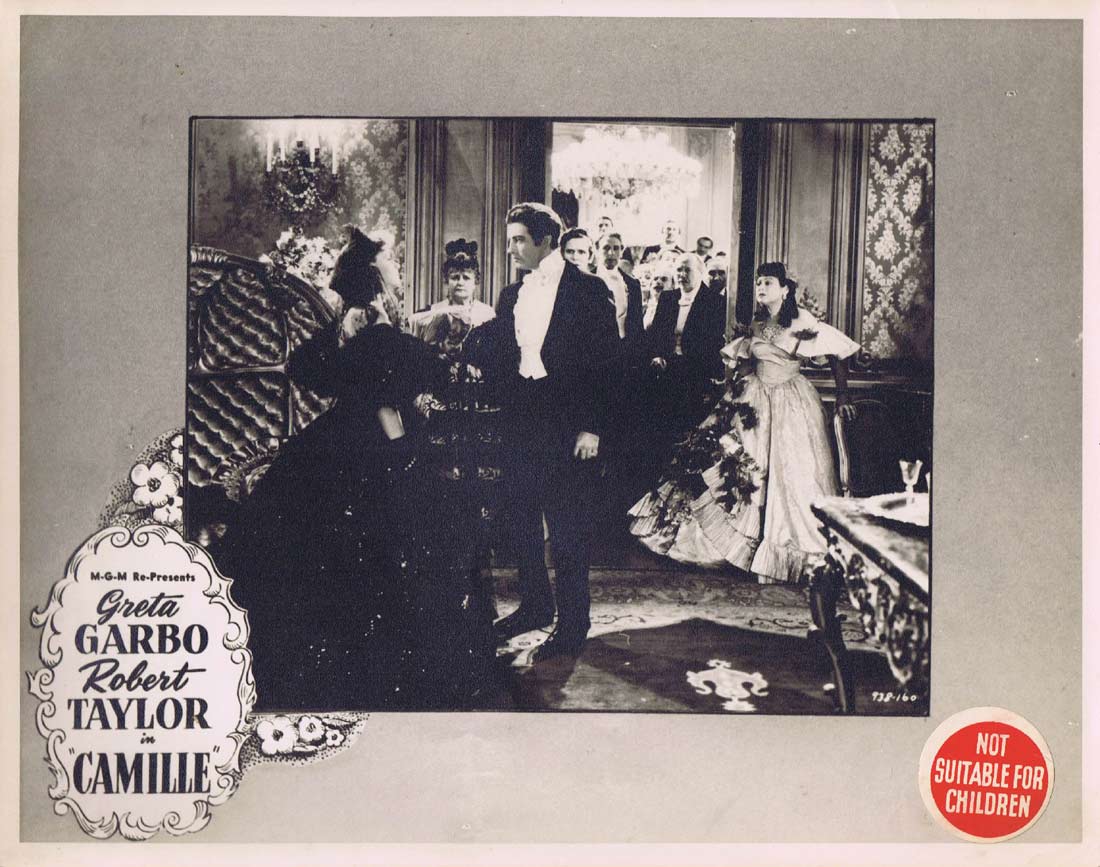 CAMILLE Original 1950sr Lobby Card 5 Greta Garbo Robert Taylor